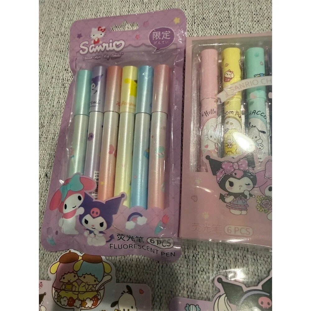 10 pc bundle lot Sanrio Hello Kitty Friends Stationery Stickers Set cute kawaii